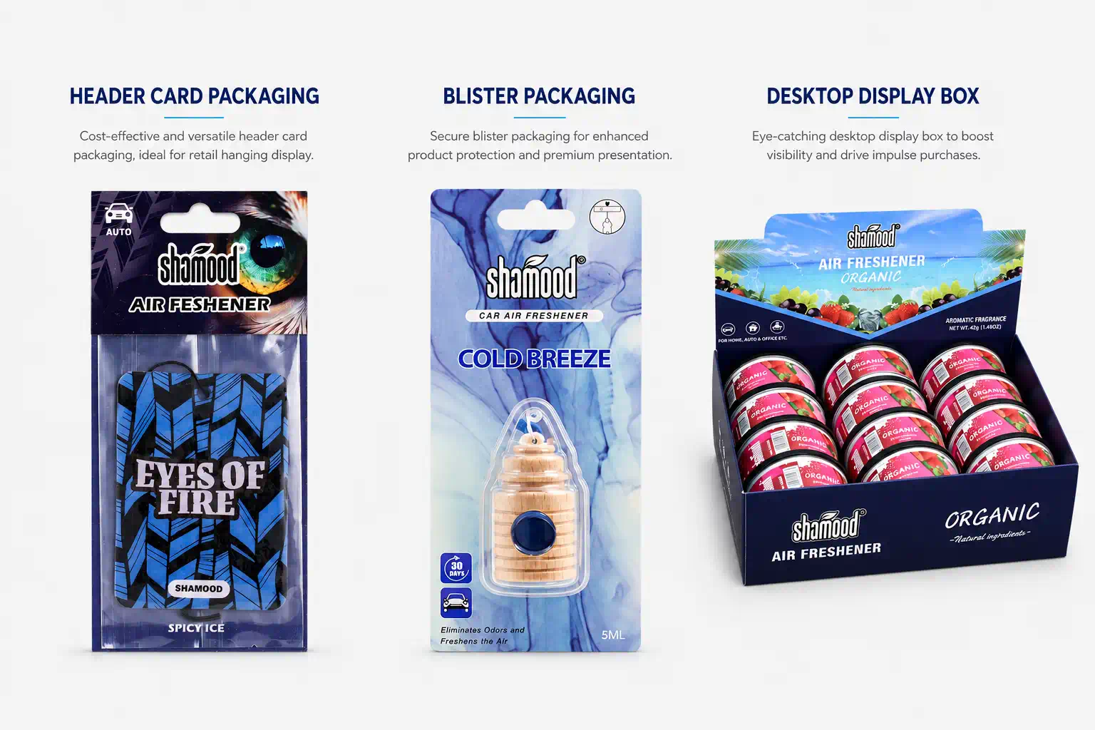 custom air freshener with retail-ready packaging solutions
