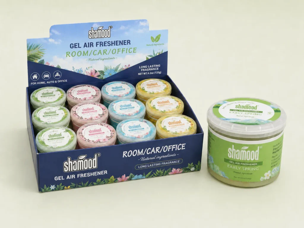 gel air freshener products with display box packaging