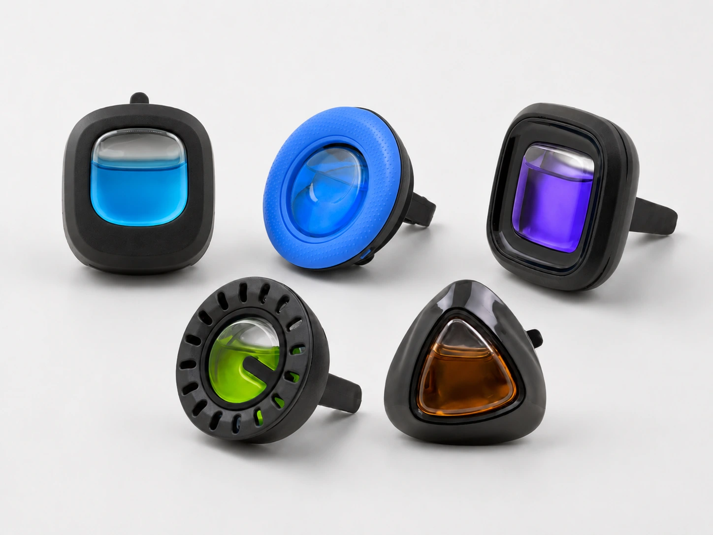 membrane vent clip air fresheners in multiple shapes and fragrance formats