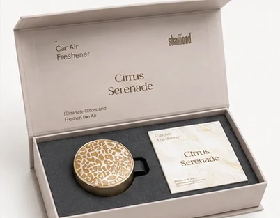 gift box packaging for vent clip air freshener with inner insert protection