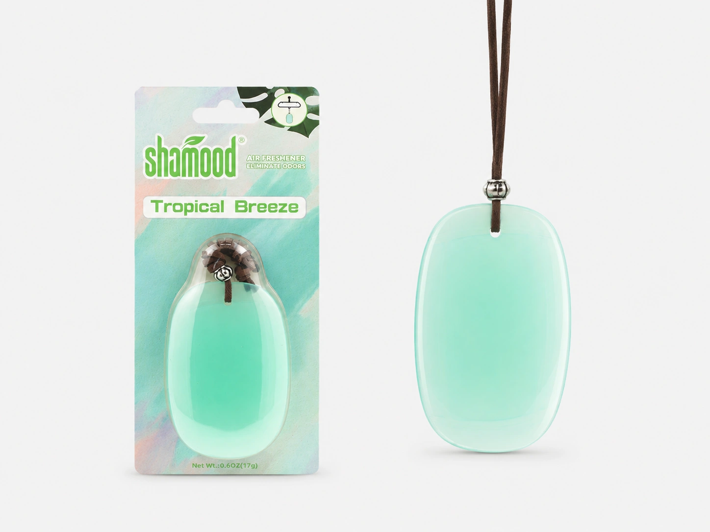 Jade molded air freshener in Tropical Breeze scent