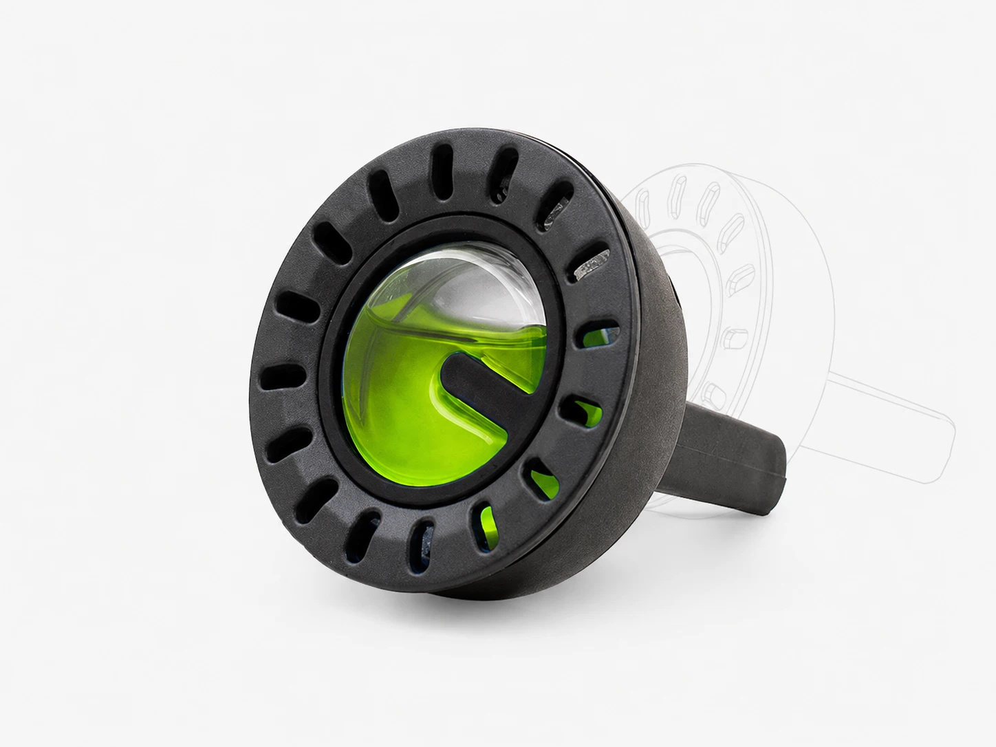 Custom membrane air freshener product structure with vent clip housing and fragrance chamber