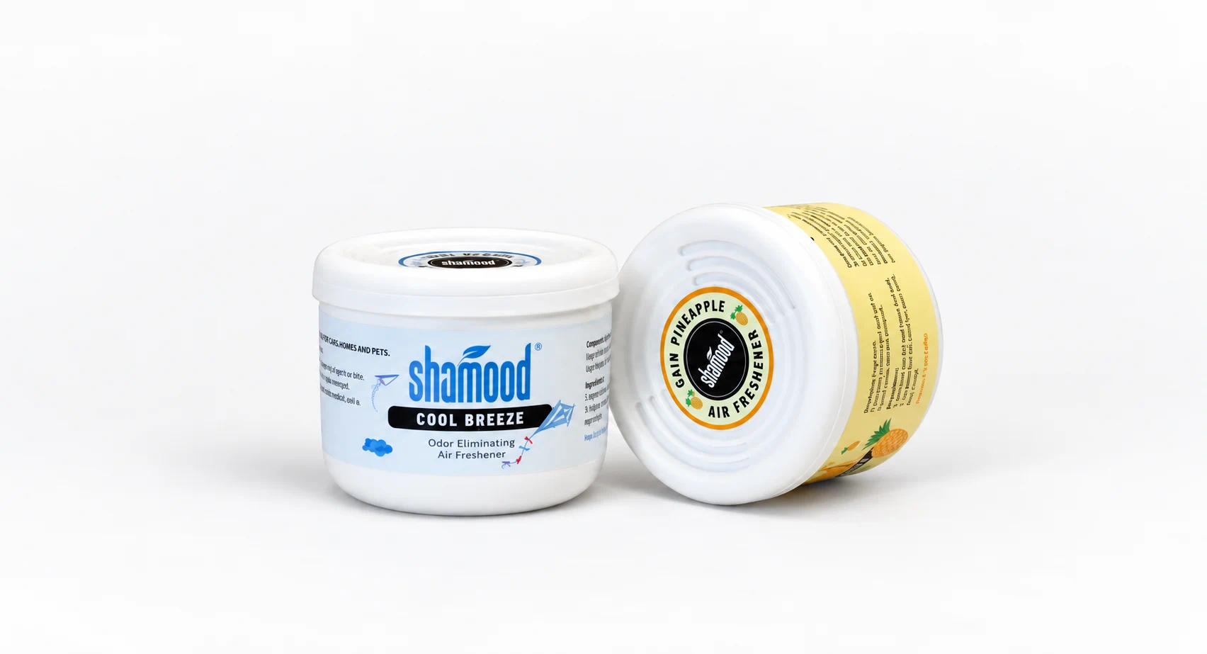 Deodorizing gel air fresheners